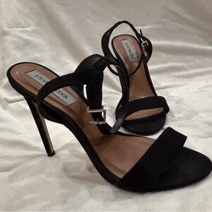 Steve Madden Black Suede Heels